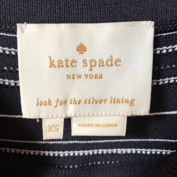 Kate Spade Black & White Knit Dress. Size XS. - Picture 7 of 8
